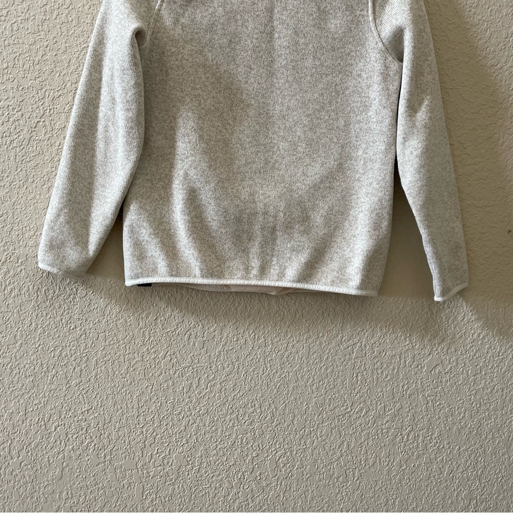 L. L. Bean Sweater Fleece Pullover Top Snap Button Casual Cozy Outdoor Cream XSP - Picture 7 of 13
